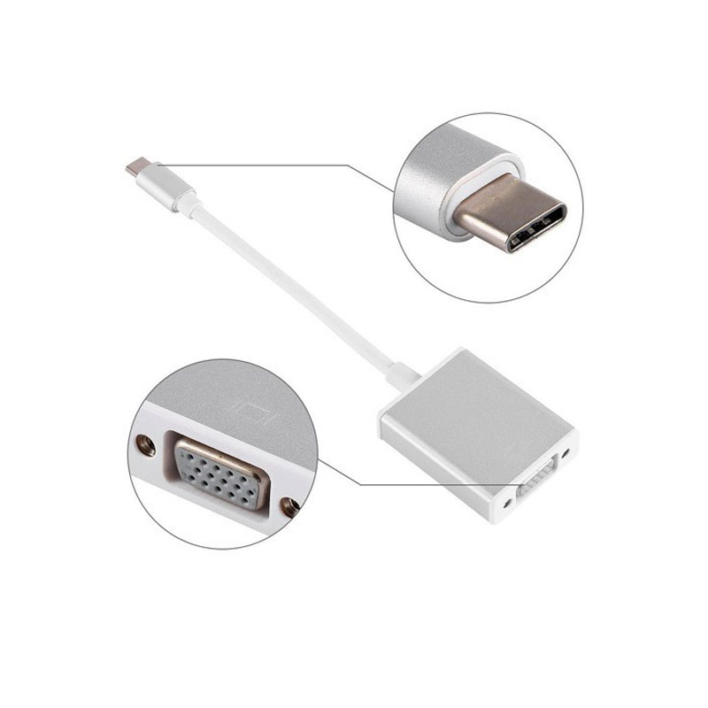 تبدیل کننده USB-C To VGA تبدیل کننده USB-C To VGA