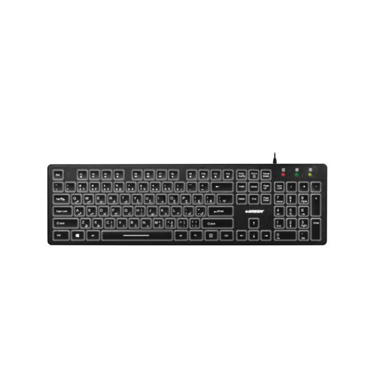 کیبورد باسیم گرین حروف فارسی Gk401 کیبورد باسیم گرین حروف فارسی Gk401