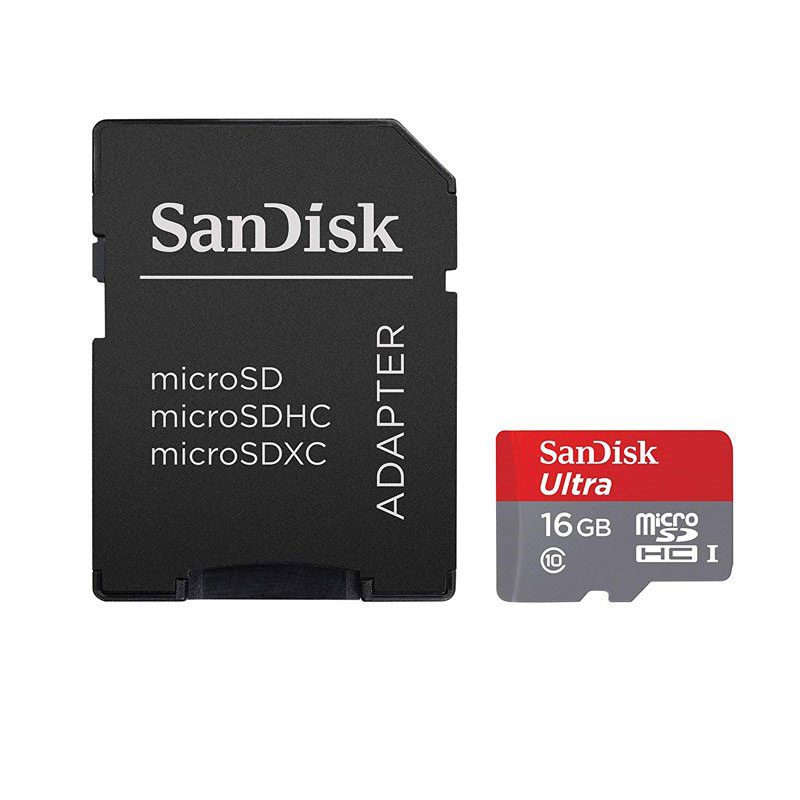 Untitled-1 کارت حافظه microSDHC سن دیسک Ultra ظرفیت 16 گیگابایت همراه با آداپتو