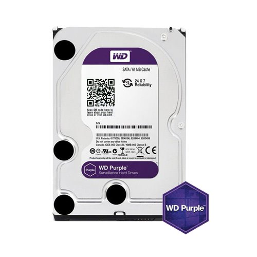 Western-Digital-Purple-WD80PURX هارد دیسک اینترنال وسترن دیجیتال 8 ترابایت بنفش WD80PURX