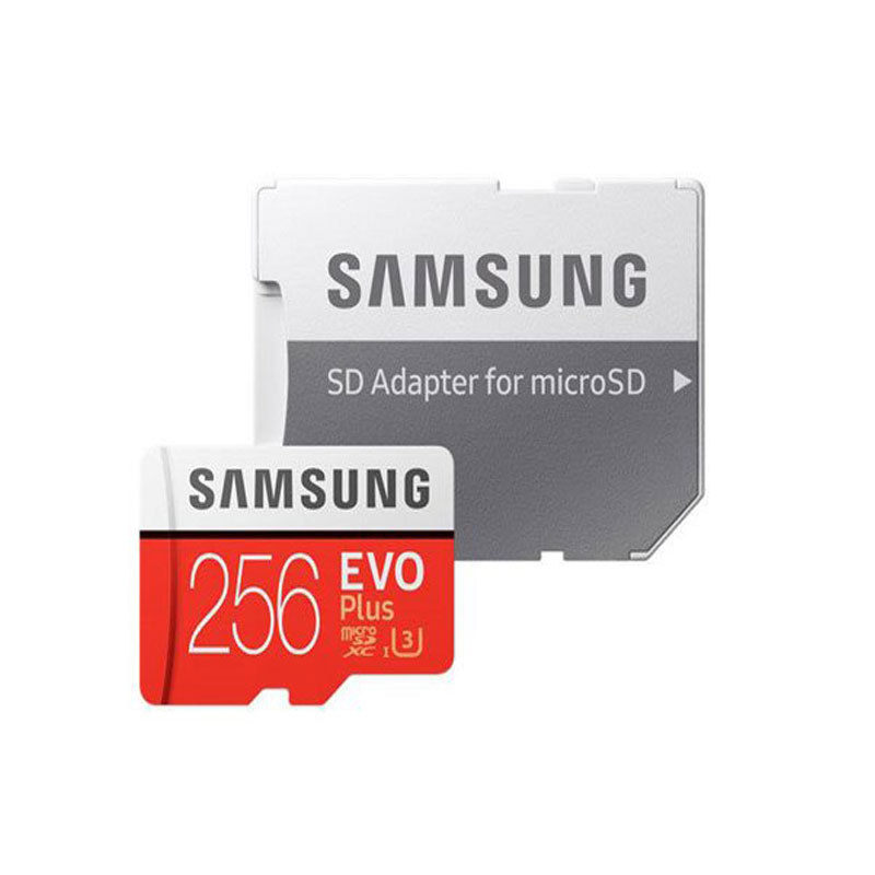 کارت حافظه microSDXC سامسونگ EVO Plus ظرفیت 256 گیگابایت به همراه آداپتور SD