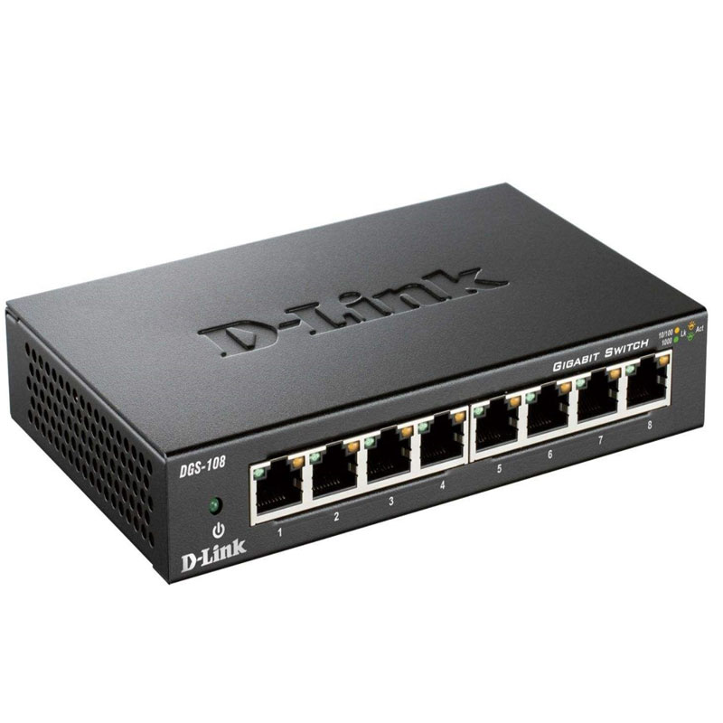 سوئیچ-1 سوییچ 8 پورت دی-لینک DGS-108
