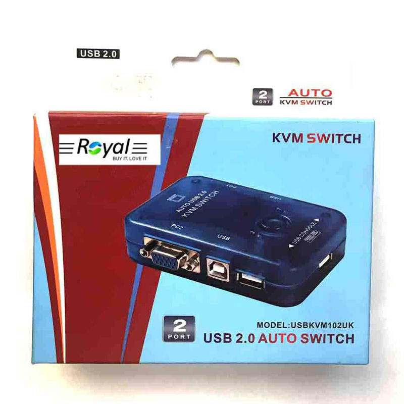 سوئیچ سوییچ دو پورت KVM رویالUSBKVM102UK