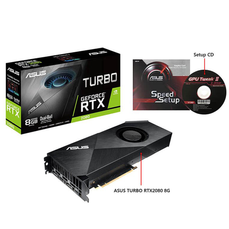 کارت 4 کارت گرافیک ایسوس TURBO-RTX2080-8G