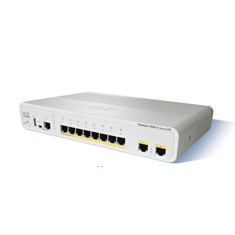 سوئیچ شبکه سیسکو 8 پورت WS-C2960C-8TC-L سوئیچ شبکه سیسکو 8 پورت WS-C2960C-8TC-L