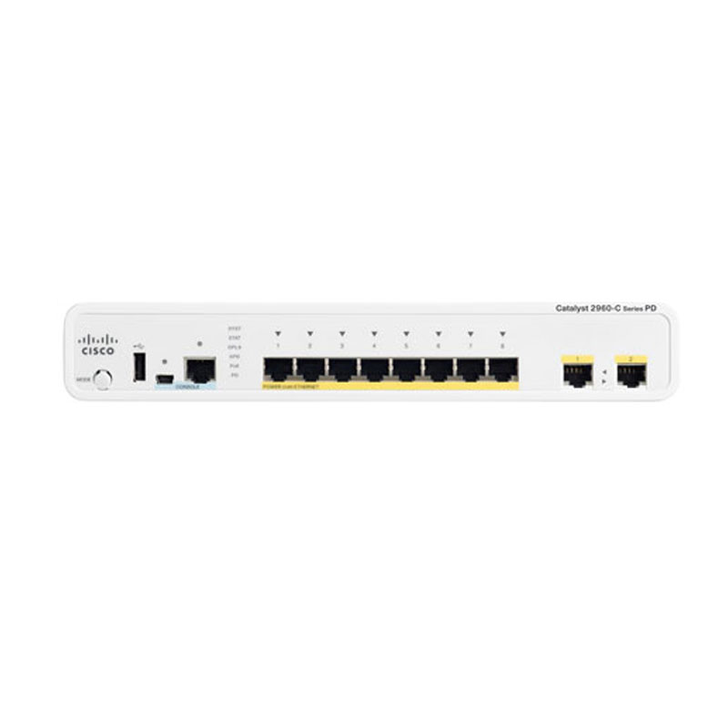 سوئیچ شبکه سیسکو 8 پورت WS-C2960C-8TC-L سوئیچ شبکه سیسکو 8 پورت WS-C2960C-8TC-L