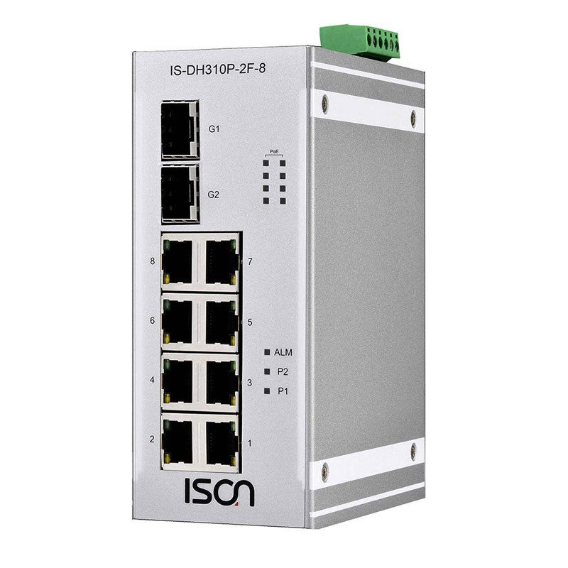 سوئیچ سوئیچ صنعتی آیسون مدل IS-DH310P-2F-8