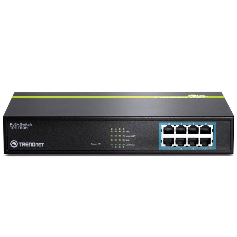 سوئیچ سوییچ 8 پورت PoE ترندنت مدل TPE-T80H