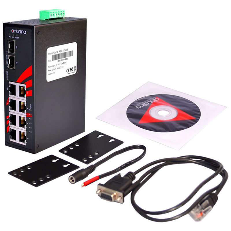 سوئیچ2 سوئیچ صنعتی آنتایرا مدل LNP-0802C-SFP
