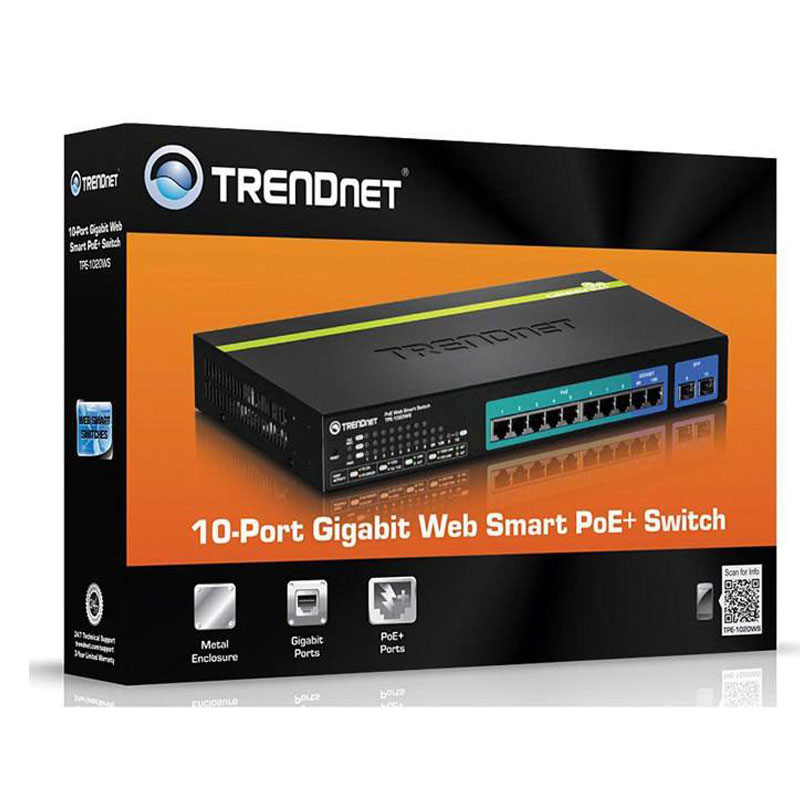 سوئیچ2 سوییچ 8 پورت گیگابیتی ترندنت مدل TPE-1020WS