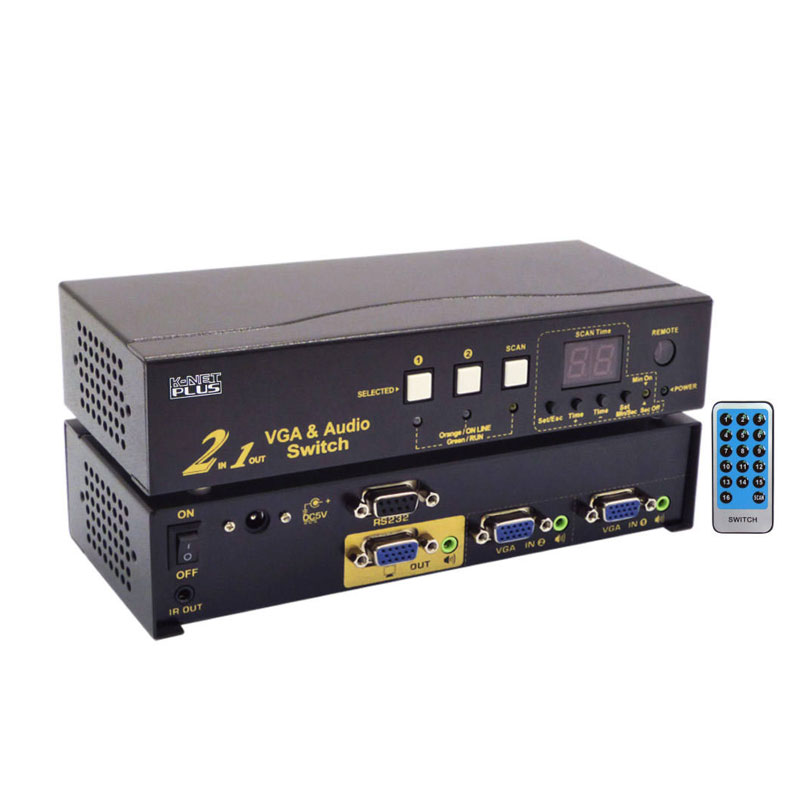 سوئیچ2 سوییچ 2 پورت VGA کی نت پلاسKPS7302