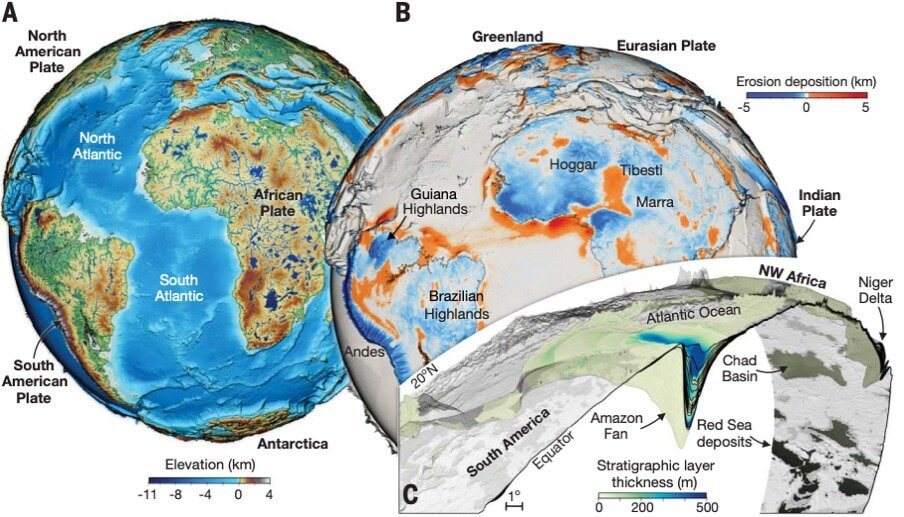 دقیق‌ترین مدل زمین‌شناسی از 100 میلیون سال گذشته زمین + ویدیو, لپ تاپ استوک